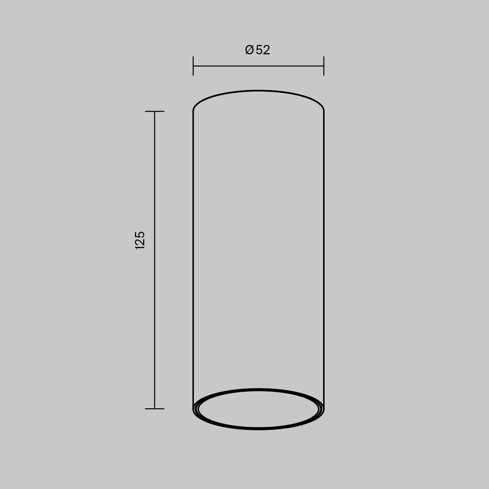 Картинка Потолочный светильник Technical C056CL-L12B3K-W-D-B