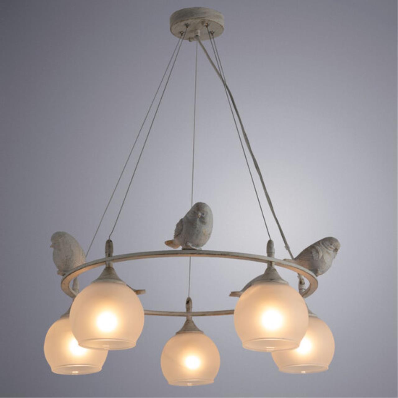 Дополнительная картинка Подвесная люстра Arte Lamp Gemelli A2150SP-5WG