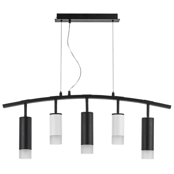 lr7353628731 люстра rullo 5х50w gu10 черный - белый  571735 - 214436-2 - 214487-3 - 202431-5, доставка по Казахстану 