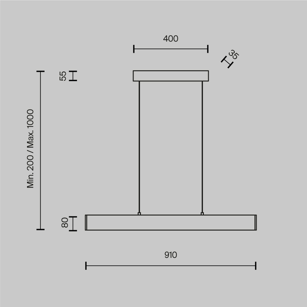 Картинка Подвесной светодиодный светильник Maytoni Step P010PL-L23W