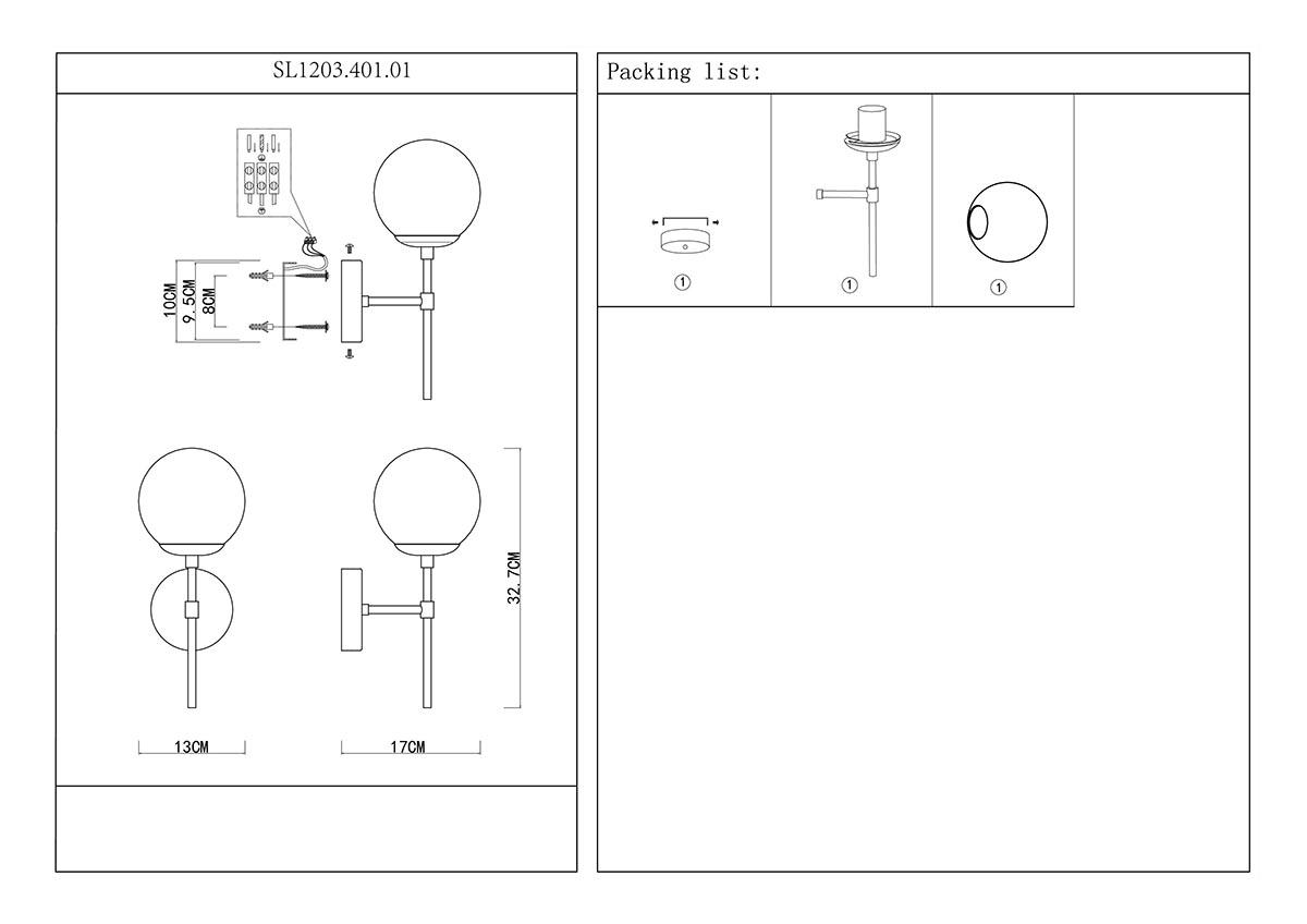 Картинка Бра ST Luce Limano SL1203.401.01