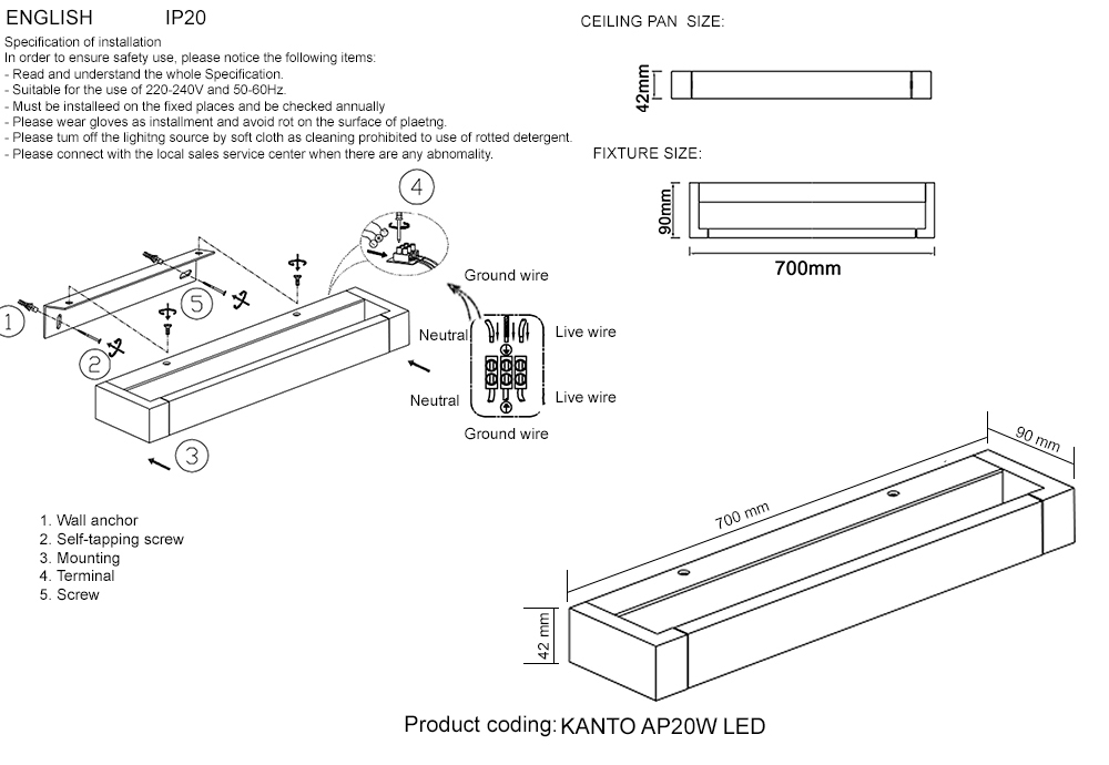 Картинка Бра Crystal Lux KANTO AP20W LED WH 4221/420