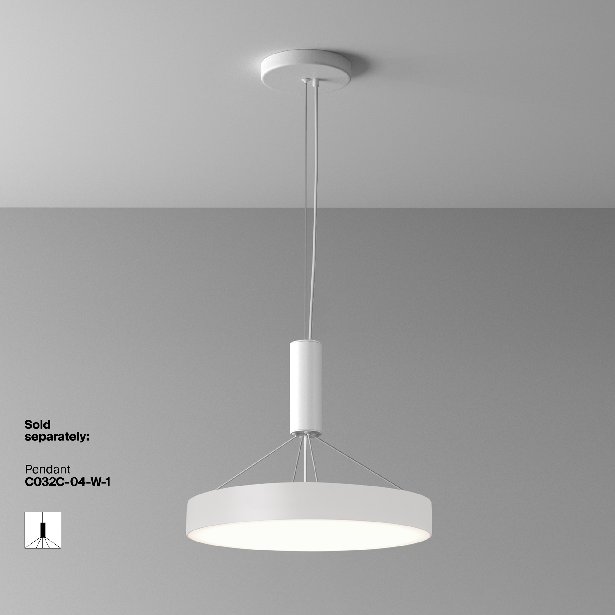 Дополнительная картинка Потолочный светильник Technical C032CL-45W4K-RD-W