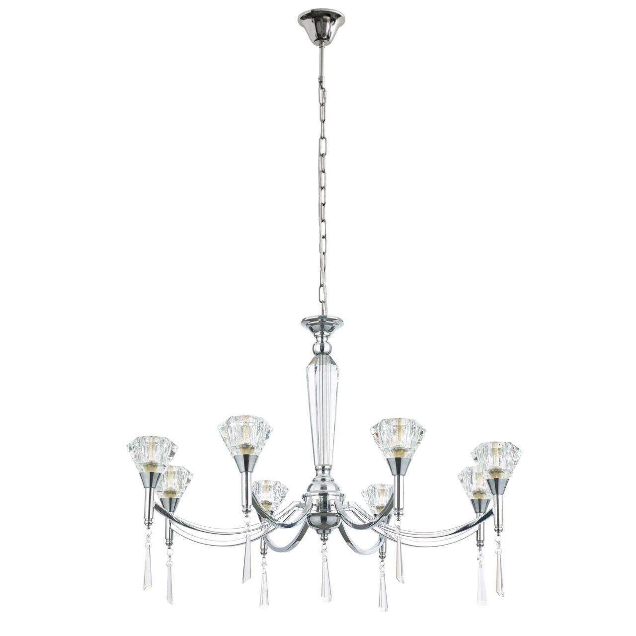  экстраваганза 8*60w g9 220v люстра, доставка по Казахстану 