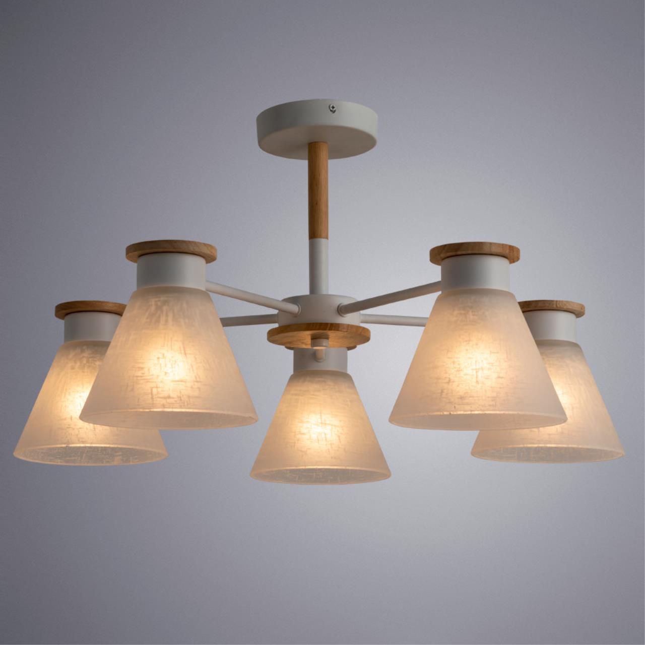 Картинка Потолочная люстра Arte Lamp Tyler A1031PL-5WH