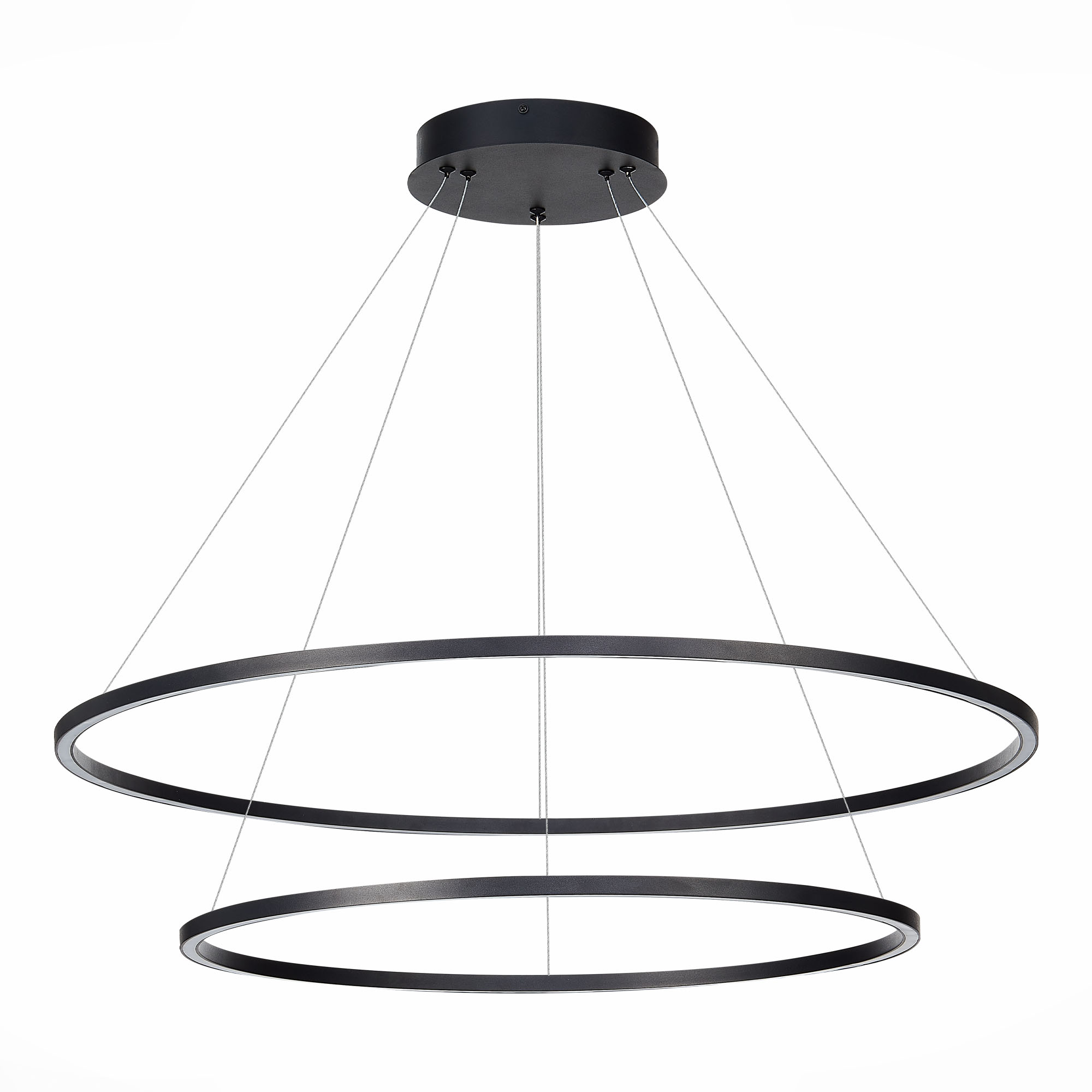 люстры st605.403.91 cветильник подвесной  smart st-luce черный/белый led 1*91w 2800-6500k, доставка по Казахстану 