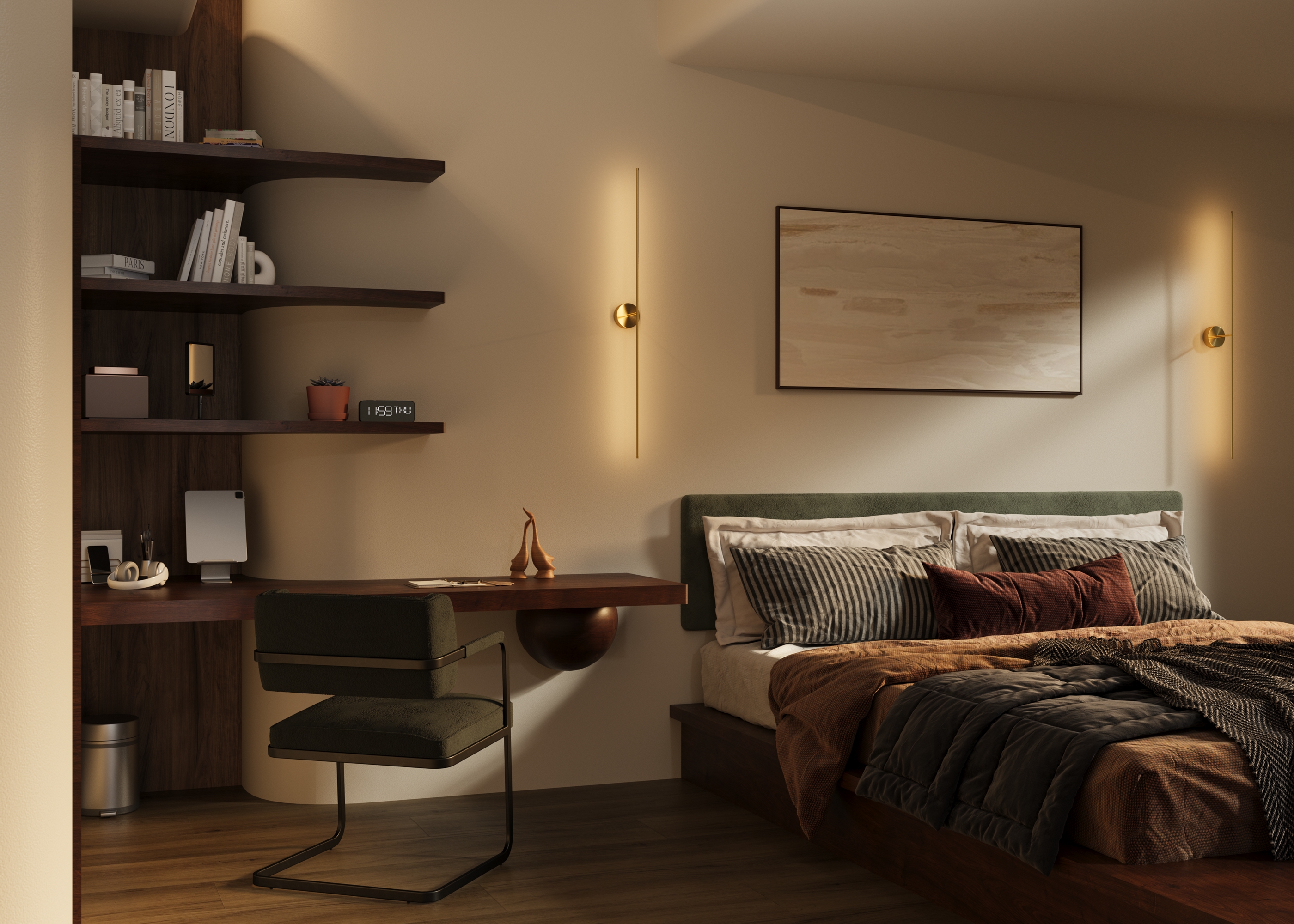 Дополнительная картинка Настенный светильник (бра) Technical C084WL-L18BS2.7K