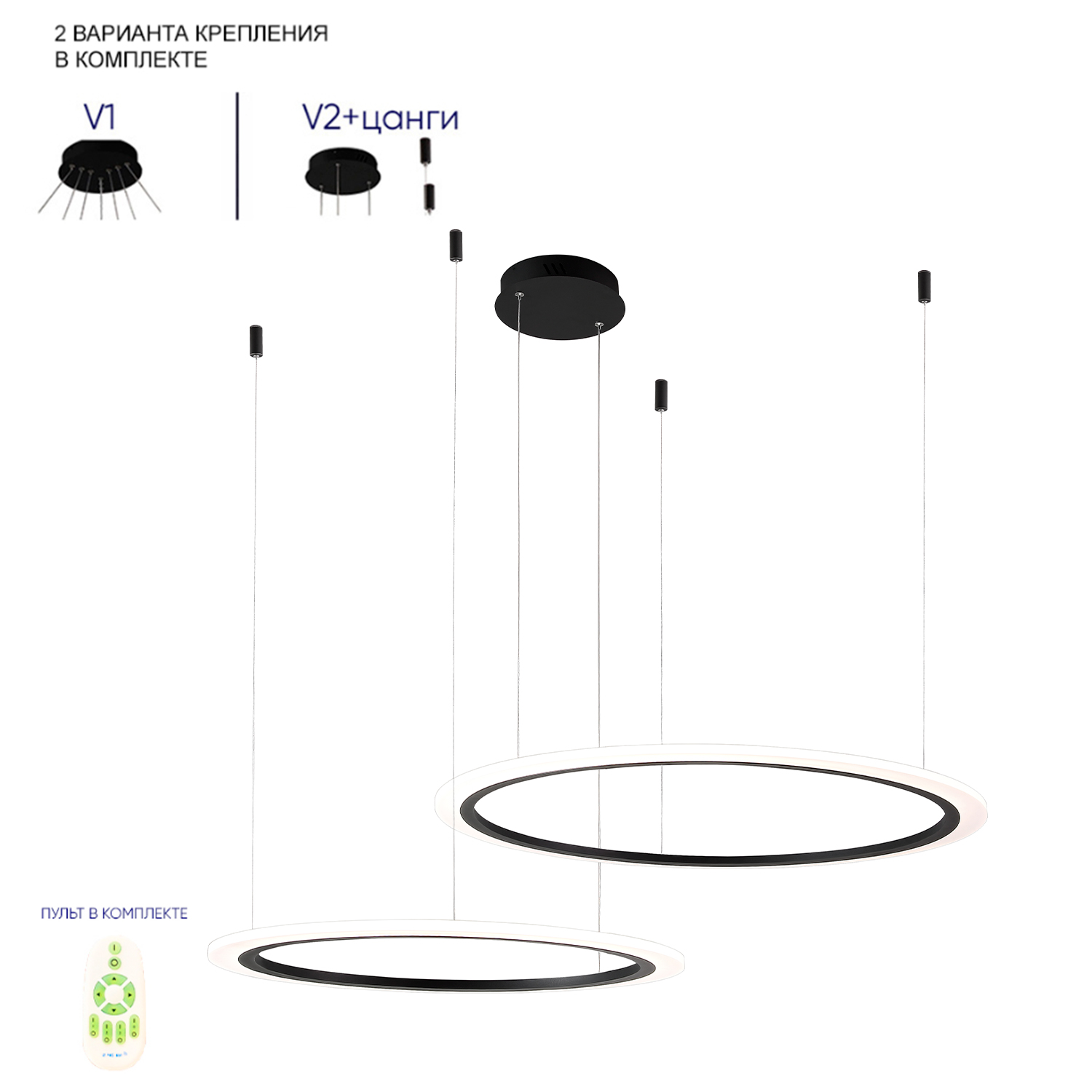 люстры подвесной светильник crystal lux manzana sp53w led  black crystal lux 2340/302n, доставка по Казахстану 