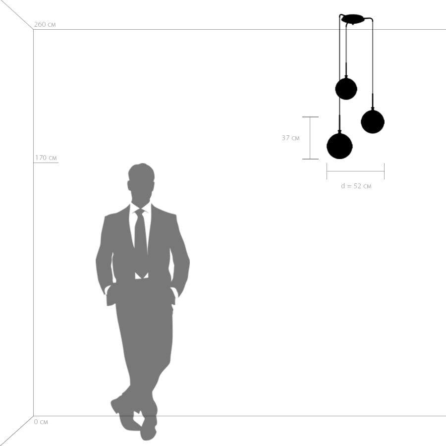 Дополнительная картинка Подвесная люстра Lightstar Globo 813131