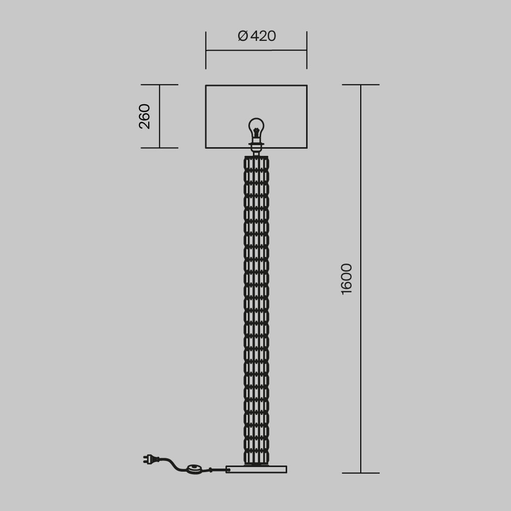 Картинка Торшер Maytoni Talento DIA008FL-01CH