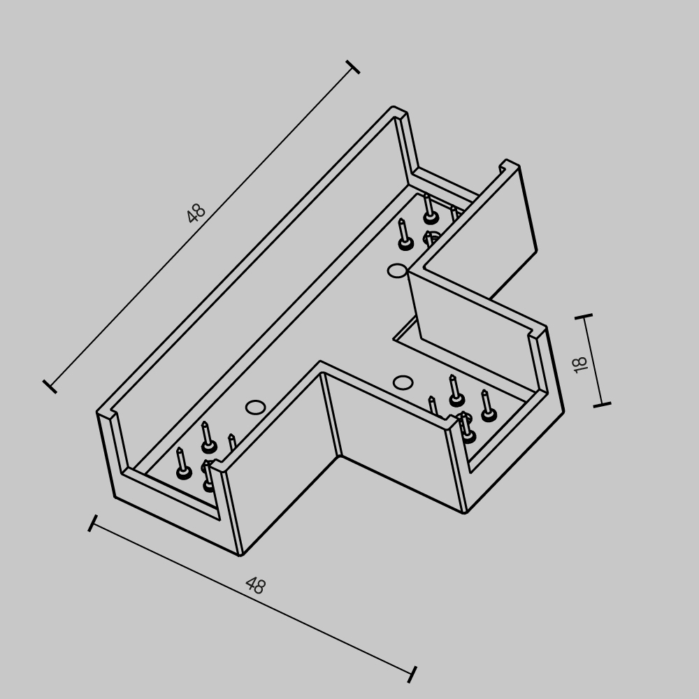 Дополнительная картинка Комплектующие для трековой системы Technical TRA160CT-11B