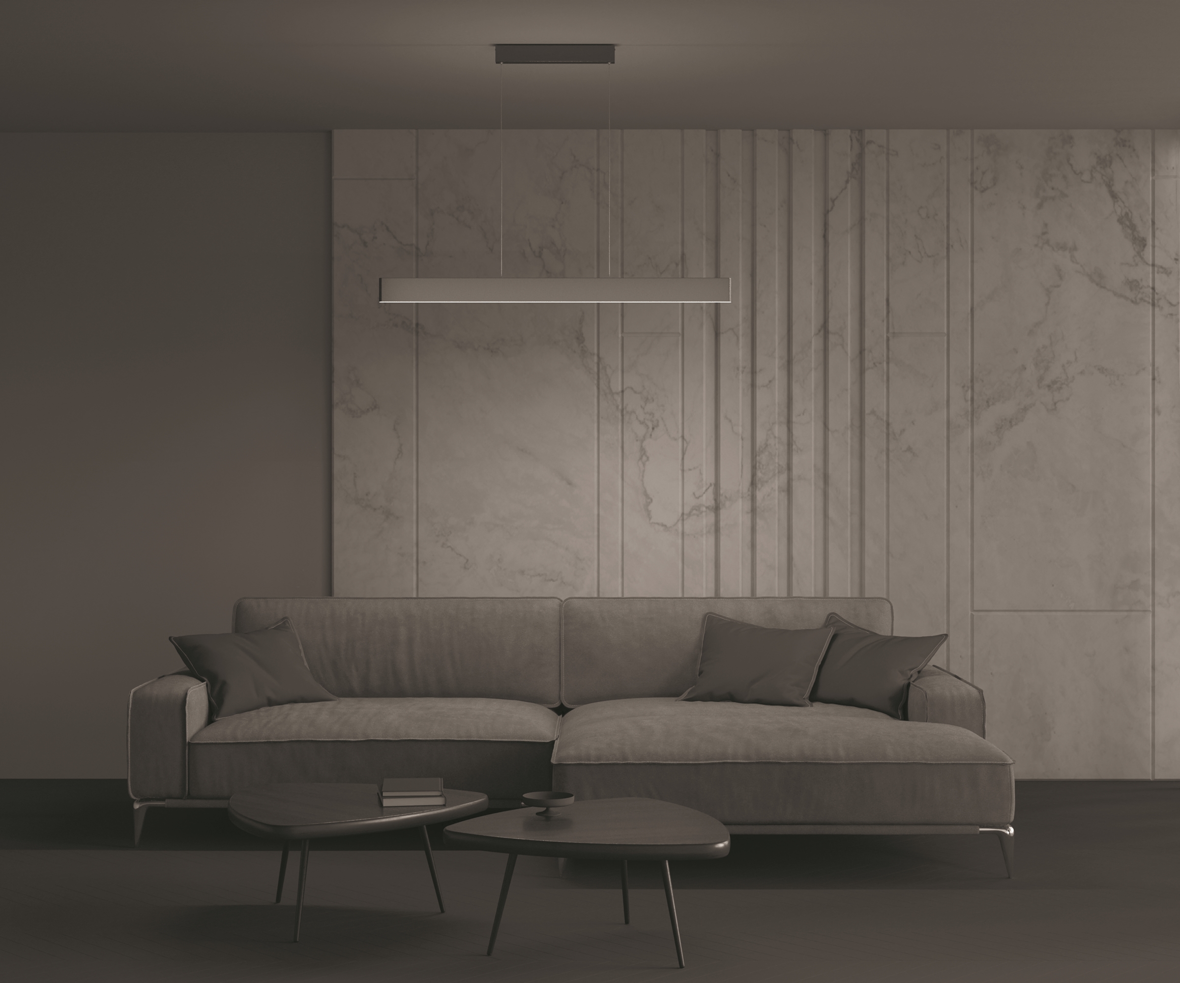 Картинка Подвесной светодиодный светильник Maytoni Step P010PL-L30G4K