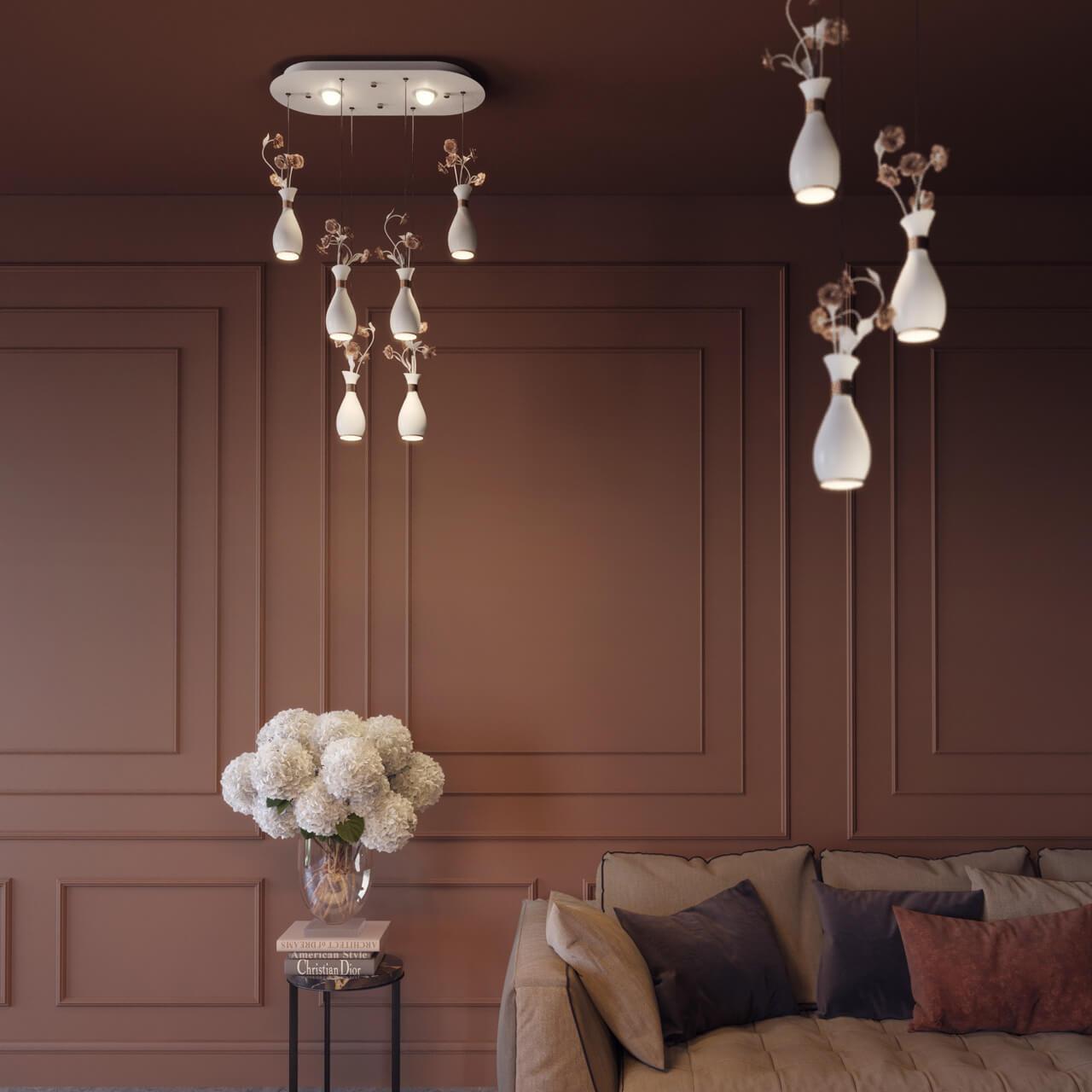 Картинка Подвесная светодиодная люстра Odeon Light Carolis 4035/36L