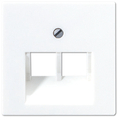 Крышка для модульных гнезд  белая 