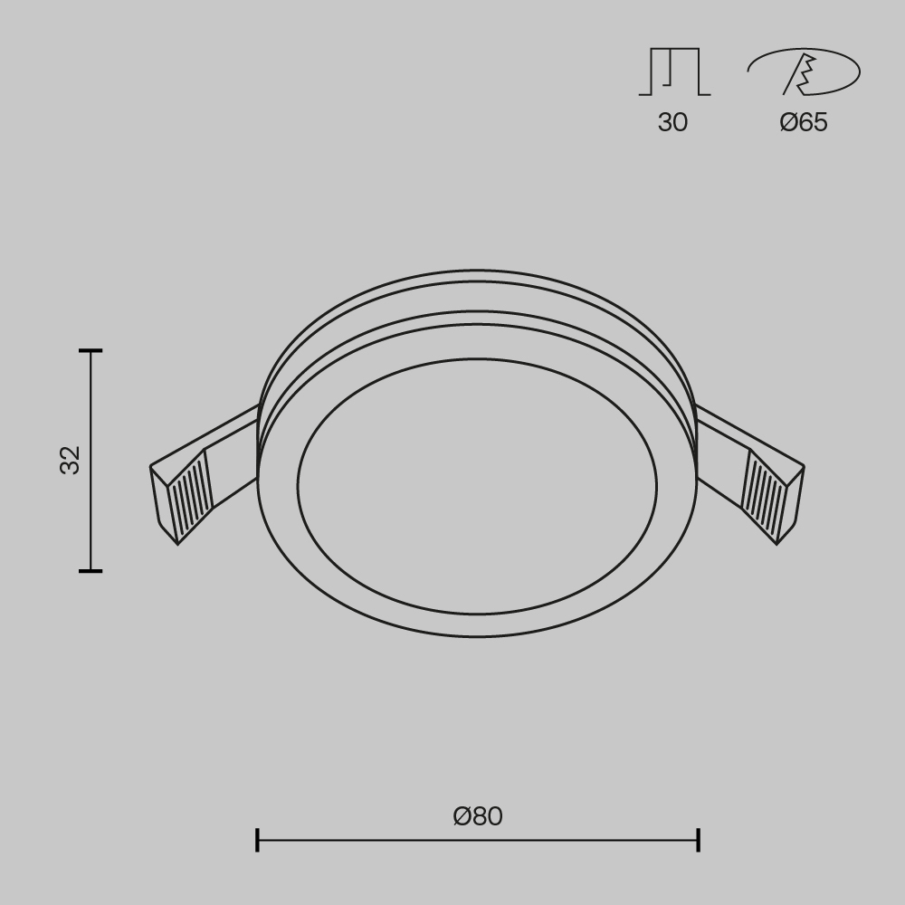 Дополнительная картинка Встраиваемый светильник Maytoni Phanton DL2001-L7W4K