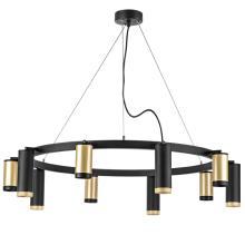 люстры lr02040587570 подвесной светильник rullo 10х50w gu10 черный/золото (571020+214440-5+214487-5+203437-5+203440-5), доставка по Казахстану 