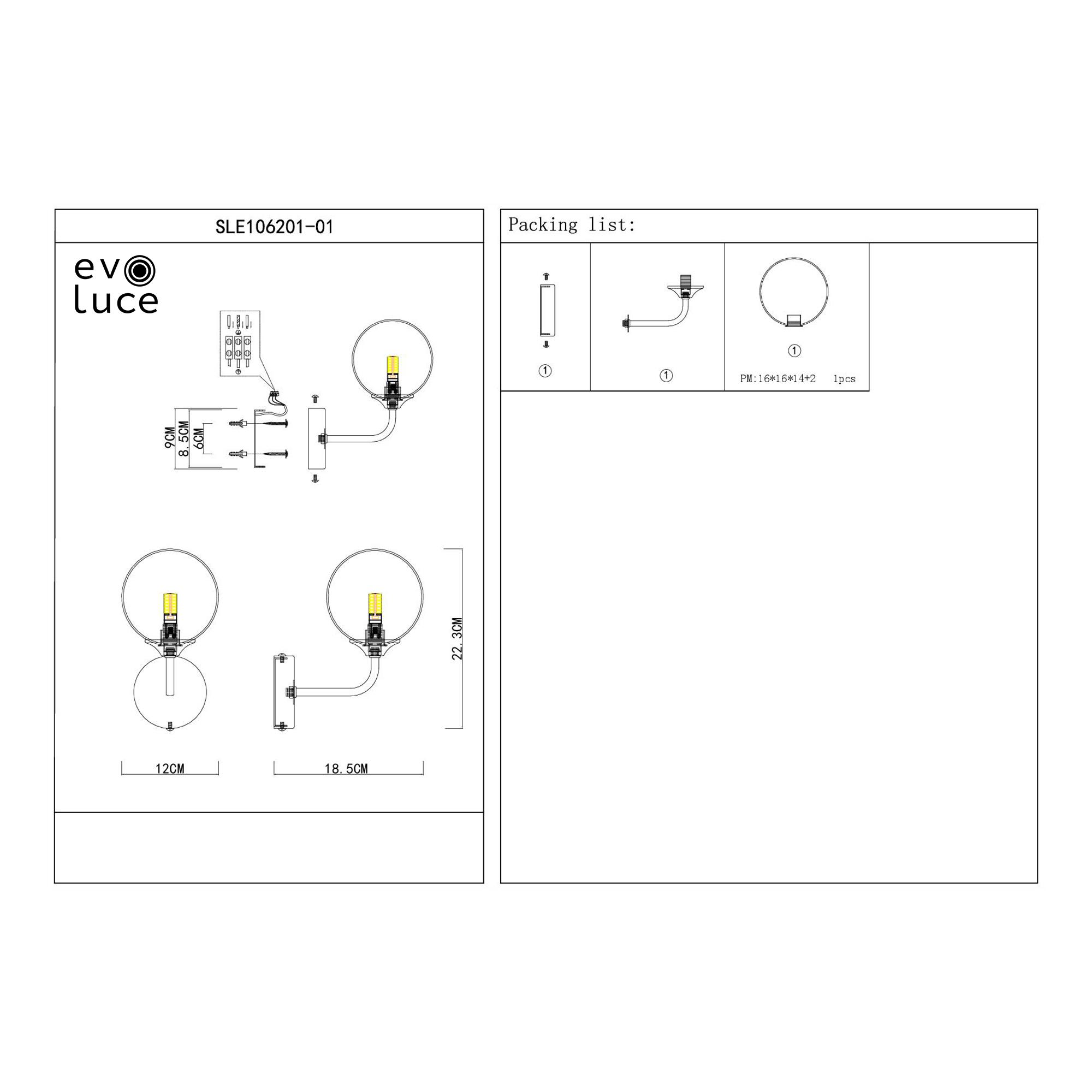 Дополнительная картинка Бра ST Luce Redjino SLE106201-01