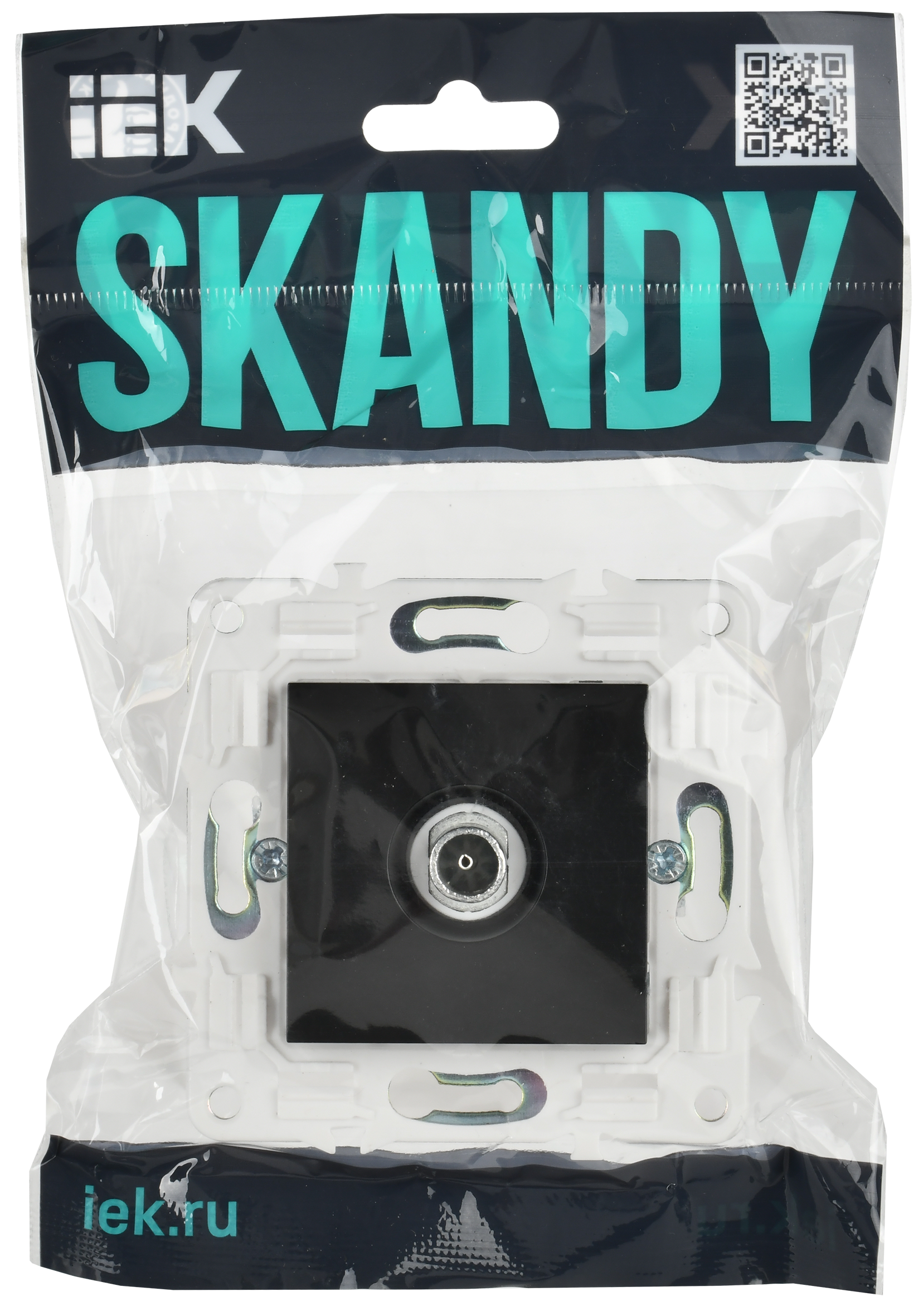 SKANDY Роз. TV оконечная SK-A12Bl черн. IEK