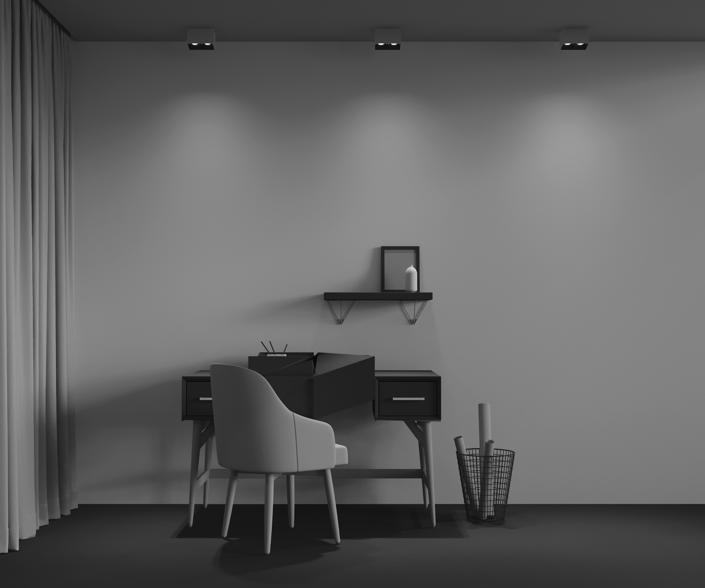 Картинка Потолочный светильник Technical C065CL-02-L12W4K-W