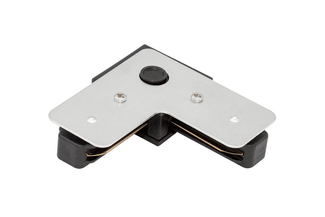 Дополнительная картинка L коннектор для трековых систем, черный