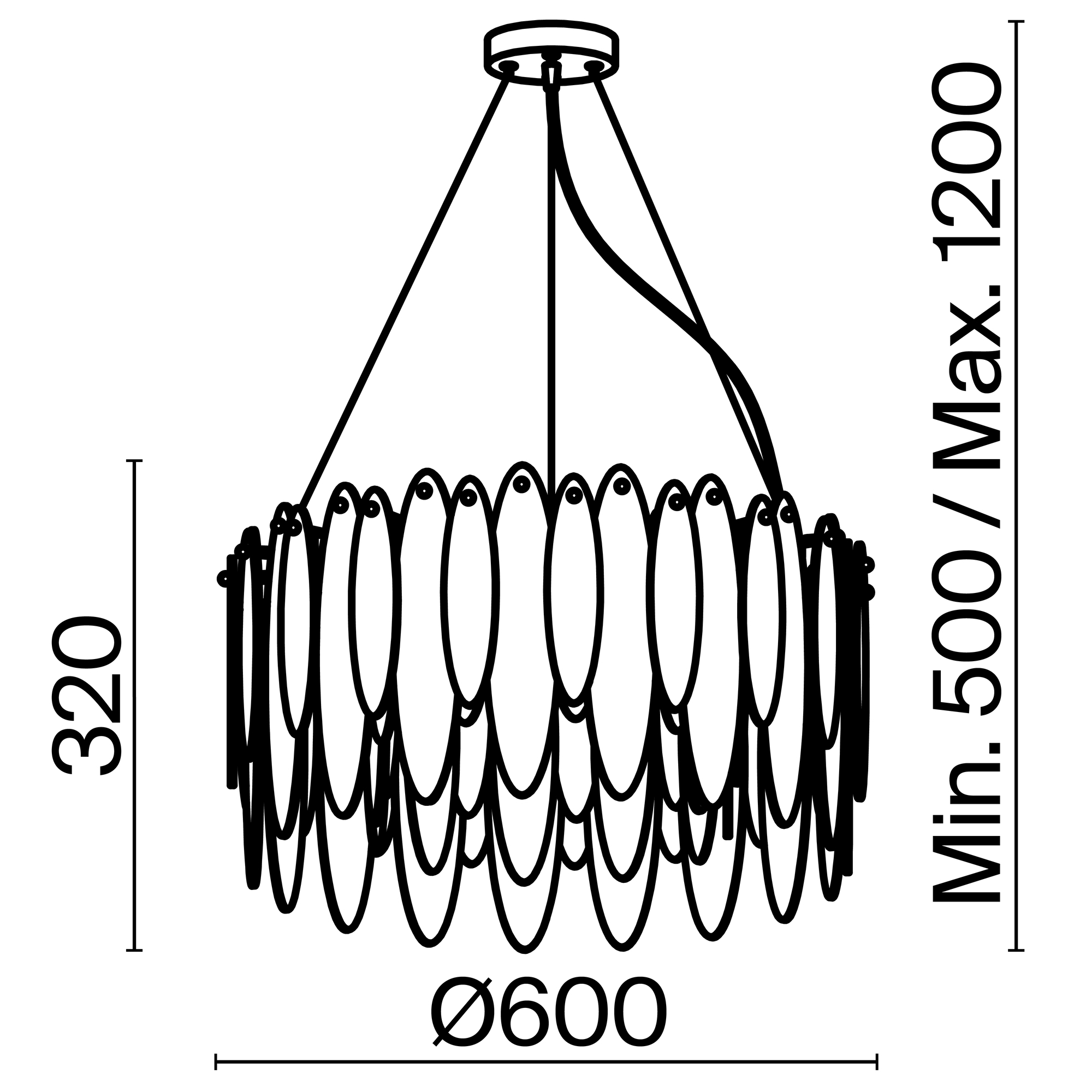 Дополнительная картинка Подвесной светильник Freya FR5217PL-08FG