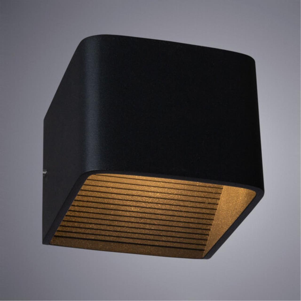 Картинка Настенный светодиодный светильник Arte Lamp Scatola A1423AP-1BK