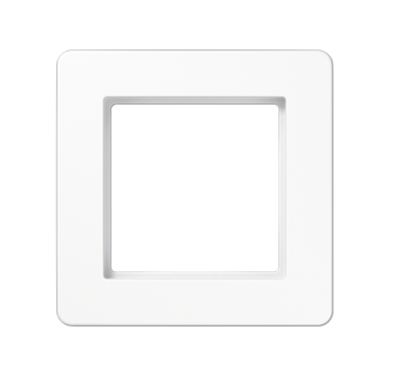 Картинка Рамка для вертикальной и горизонтальной установки  1 пост  термопласт  белый  A FLOW
