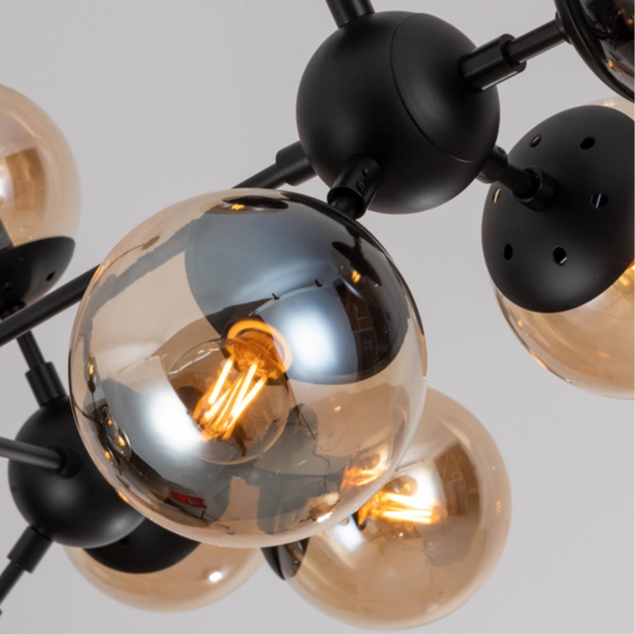 Дополнительная картинка Подвесная люстра Arte Lamp BOLLA A1664SP-12BK