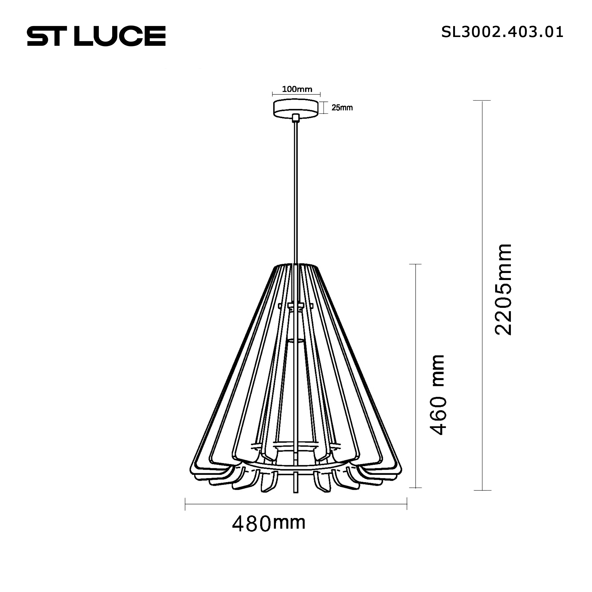 Картинка SL3002.403.01 Светильник подвесной ST-Luce 