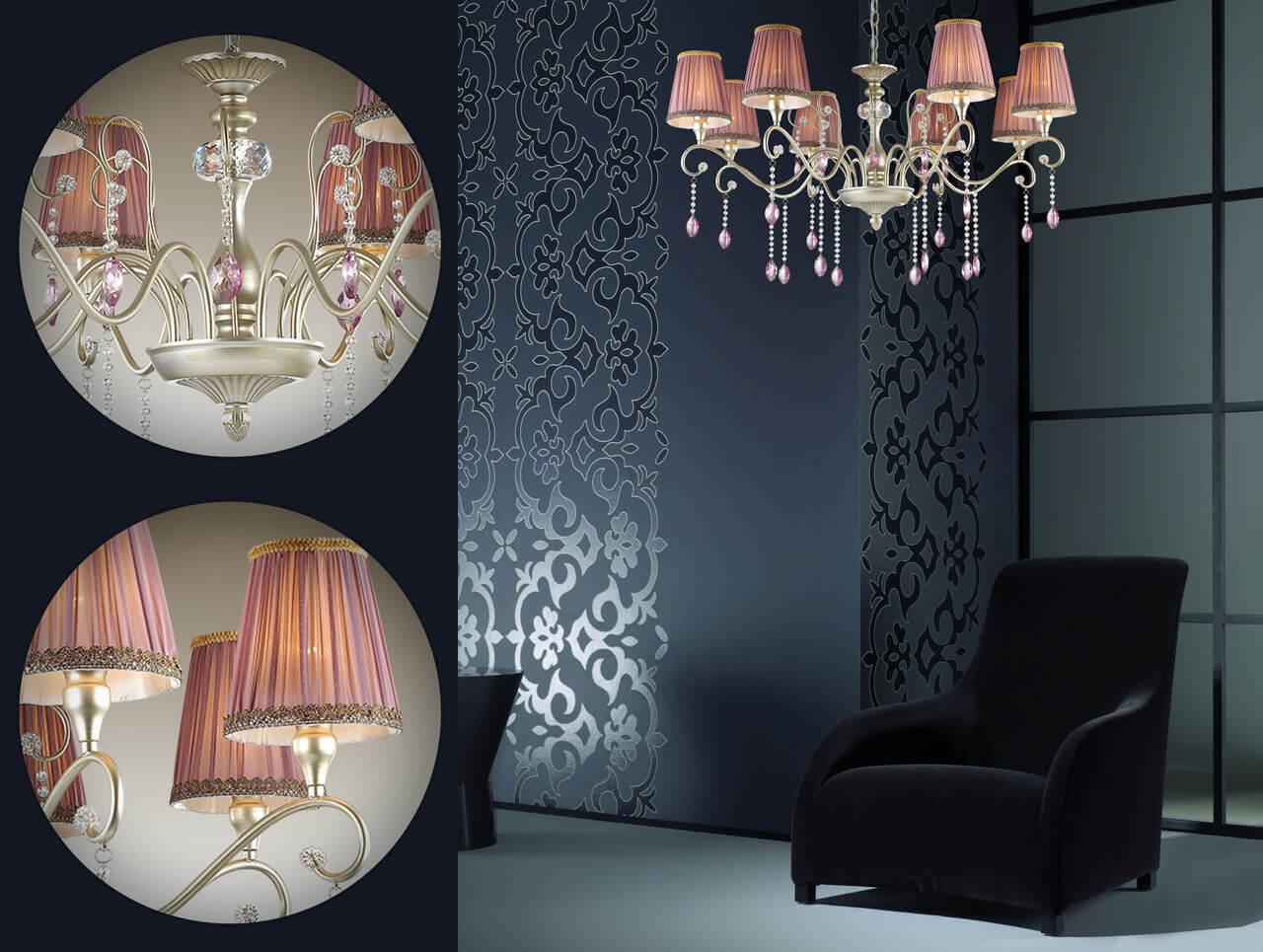 Картинка Подвесная люстра Odeon Light Classic Gaellori 3393/8