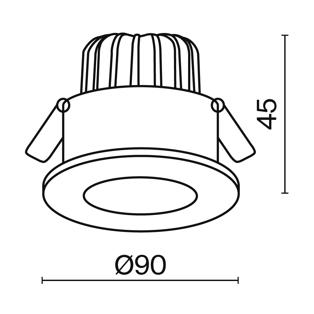 Дополнительная картинка Встраиваемый светильник Technical DL038-2-L7B4K