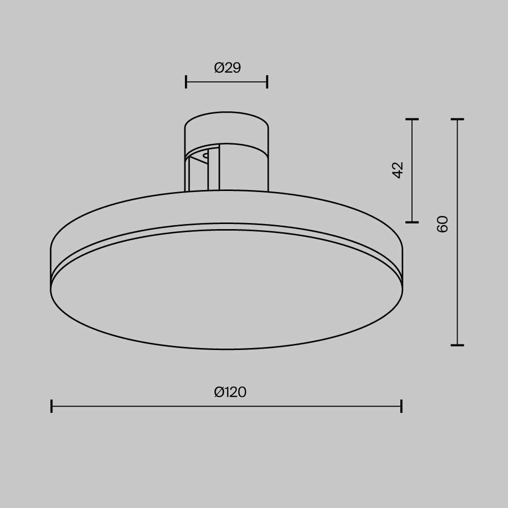 Дополнительная картинка Трековый светильник Technical TR152-1-7W3K-BS