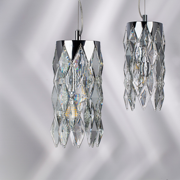 Картинка 722034 Подвесной светильник LIMPIO 3х28W G9 ХРОМ/ПРОЗРАЧНЫЙ