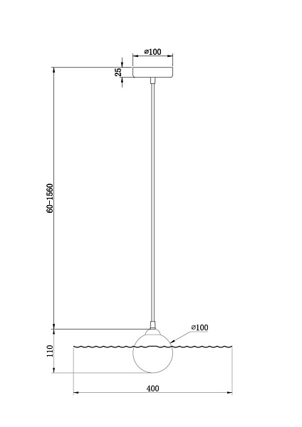 Дополнительная картинка Подвесной светильник Freya FR5390PL-01B