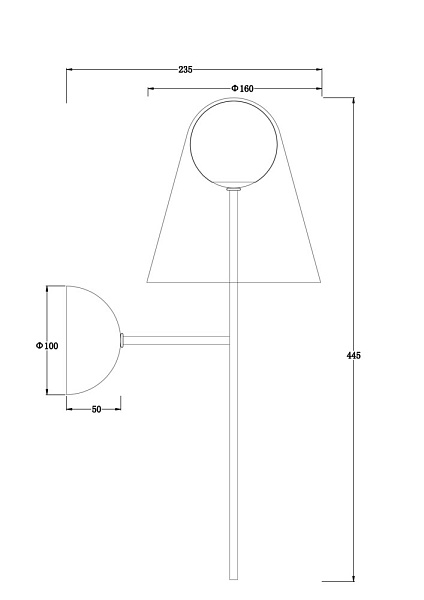 Дополнительная картинка Настенный светильник (бра) Freya FR5382WL-01BS