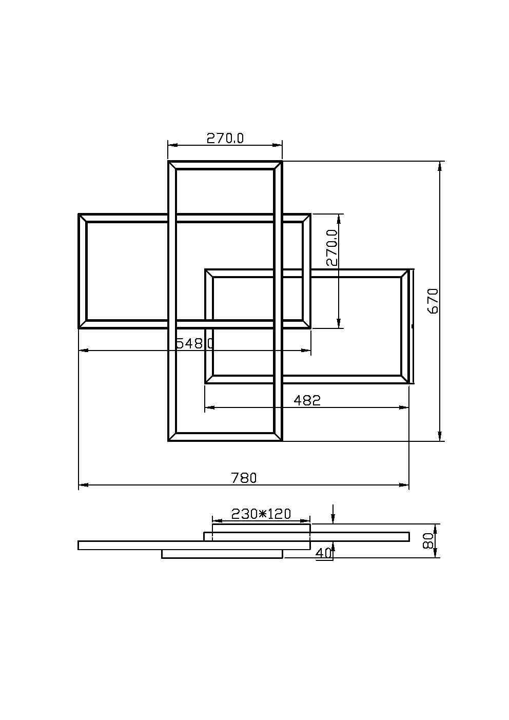Дополнительная картинка Потолочный светильник Maytoni MOD015CL-L80GK
