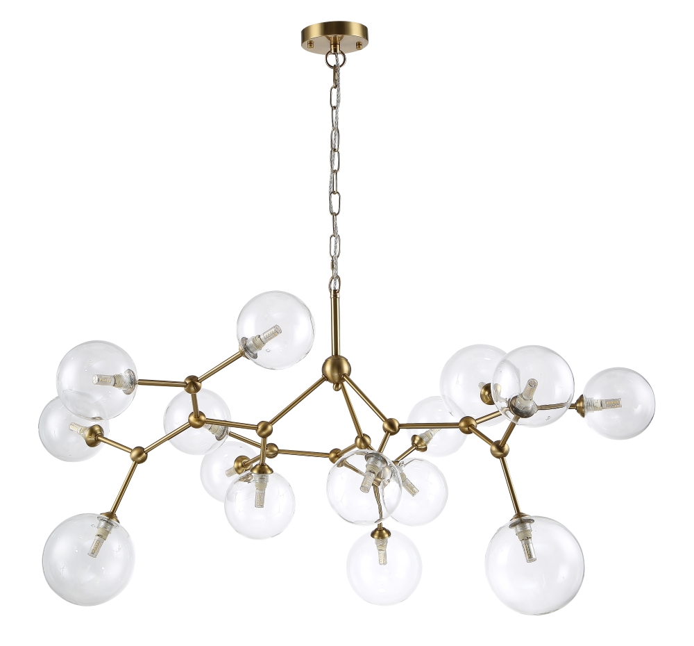Картинка Светильник подвесной Crystal Lux MAXIMO SP15 BRONZE Crystal Lux 0930/315