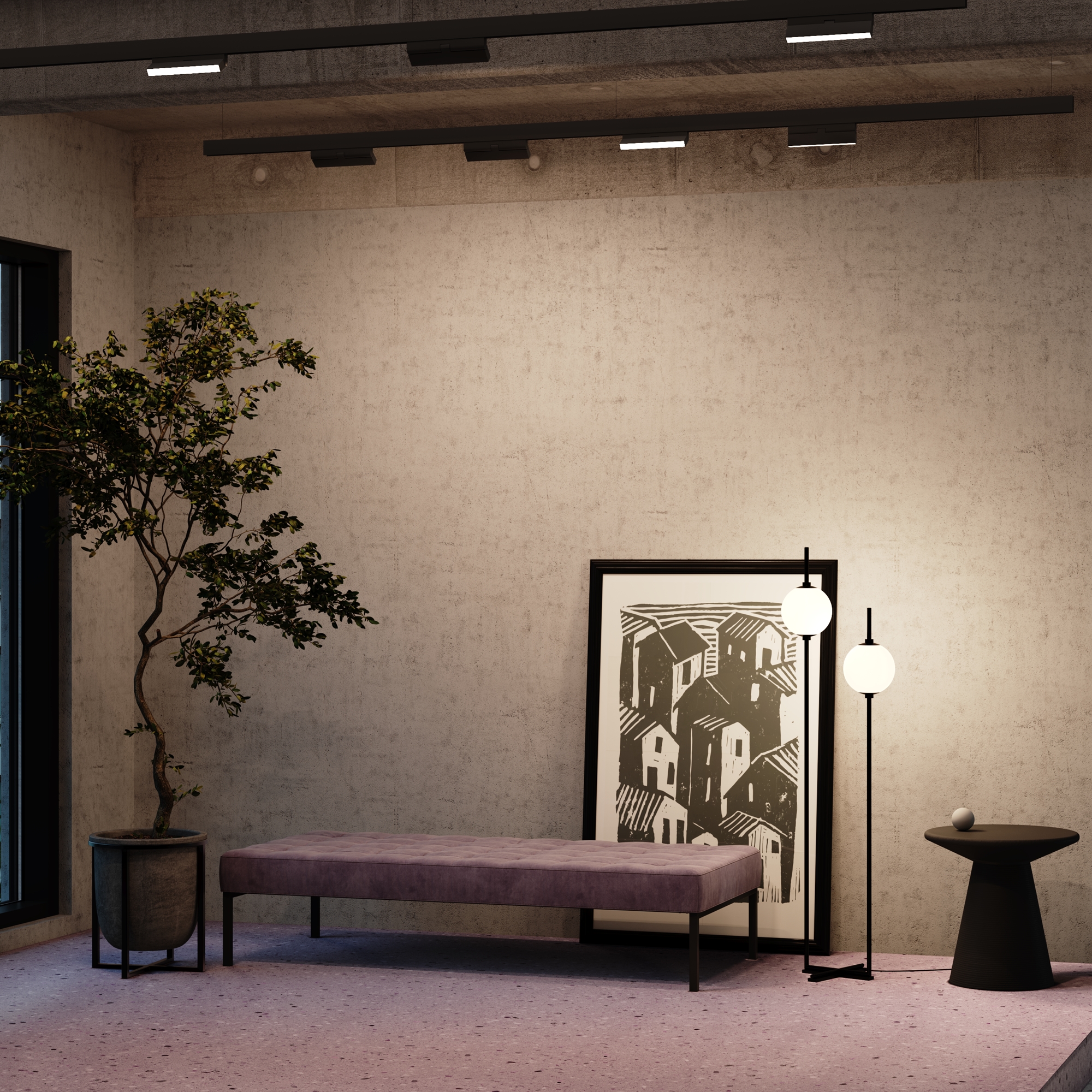 Дополнительная картинка Трековый светильник Technical TR036-2-12W3K-B