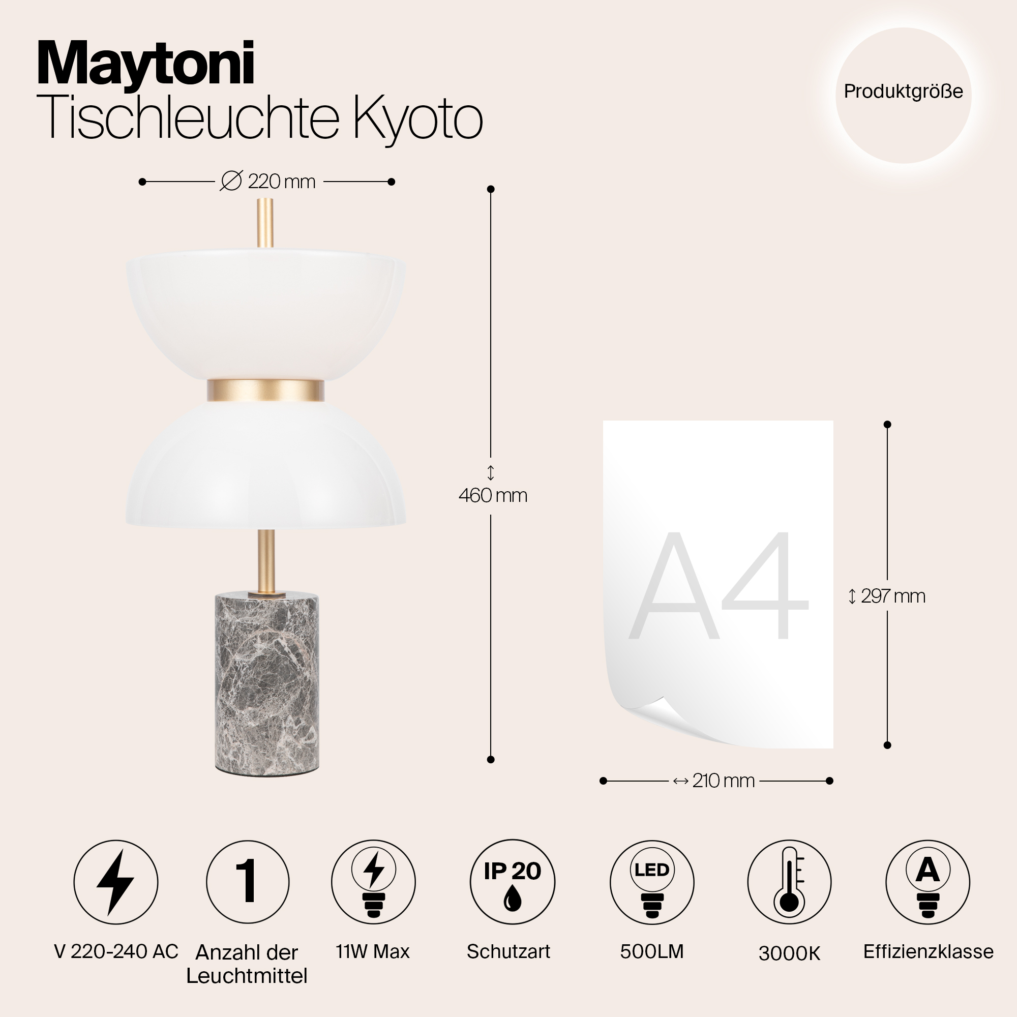 Картинка Настольный светильник Maytoni MOD178TL-L11GR3K