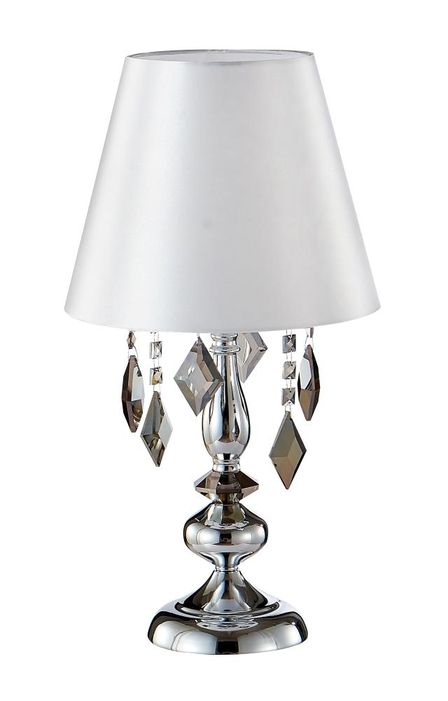 Картинка Настольная лампа Crystal Lux MERCEDES LG1 CHROME/SMOKE Crystal Lux 0950/501