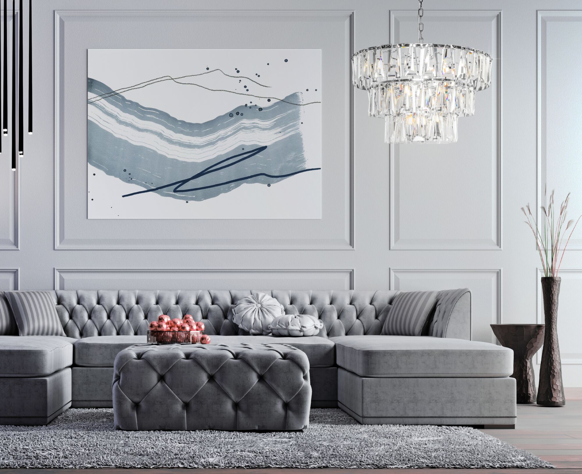 Дополнительная картинка Люстра Maytoni Puntes MOD043PL-18CH