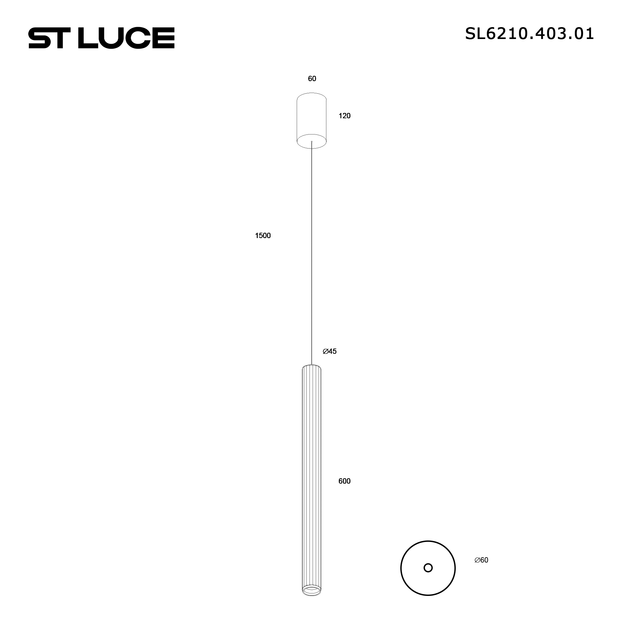 Картинка SL6210.403.01 Светильник подвесной ST-Luce 