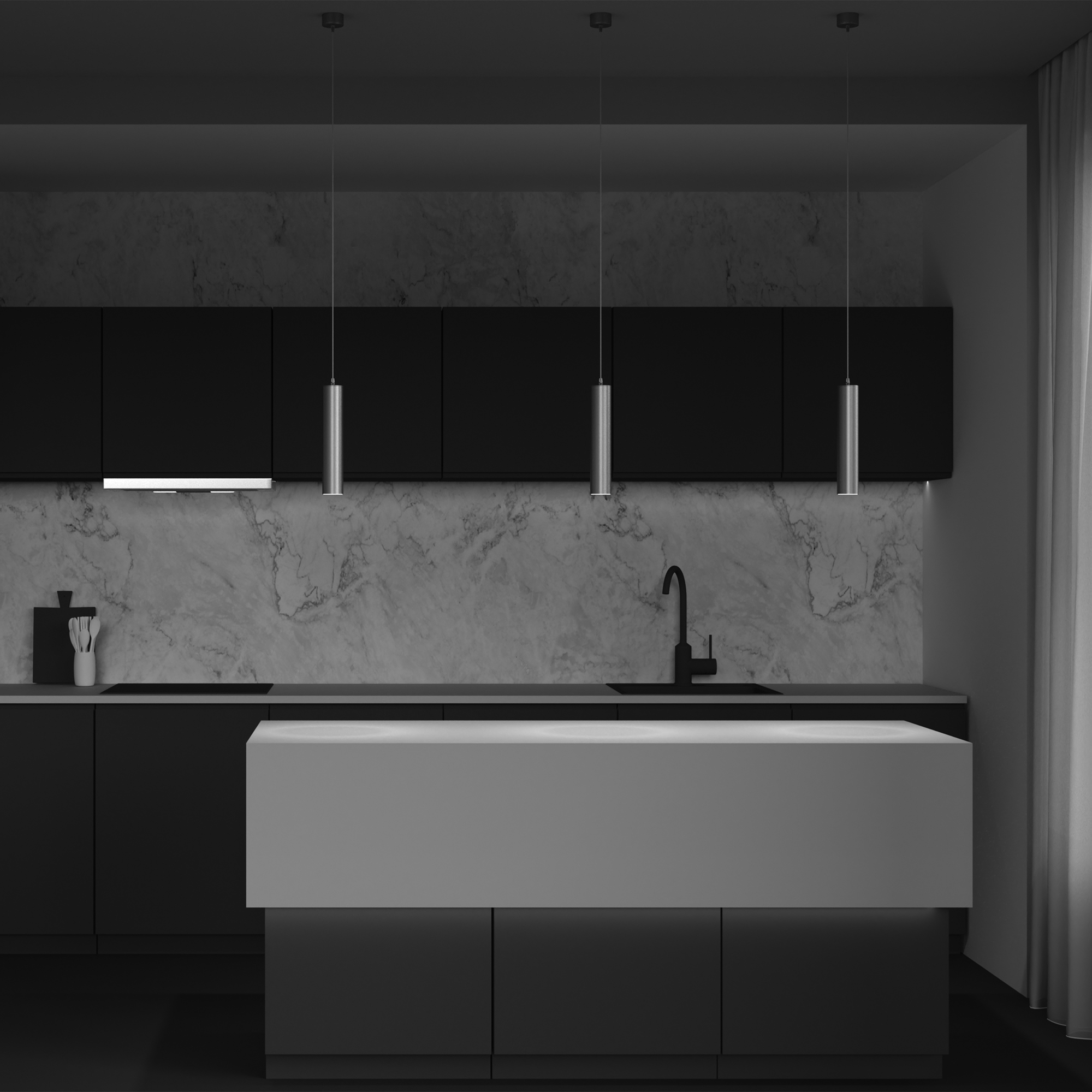 Дополнительная картинка Подвесной светильник Technical P075PL-01MG