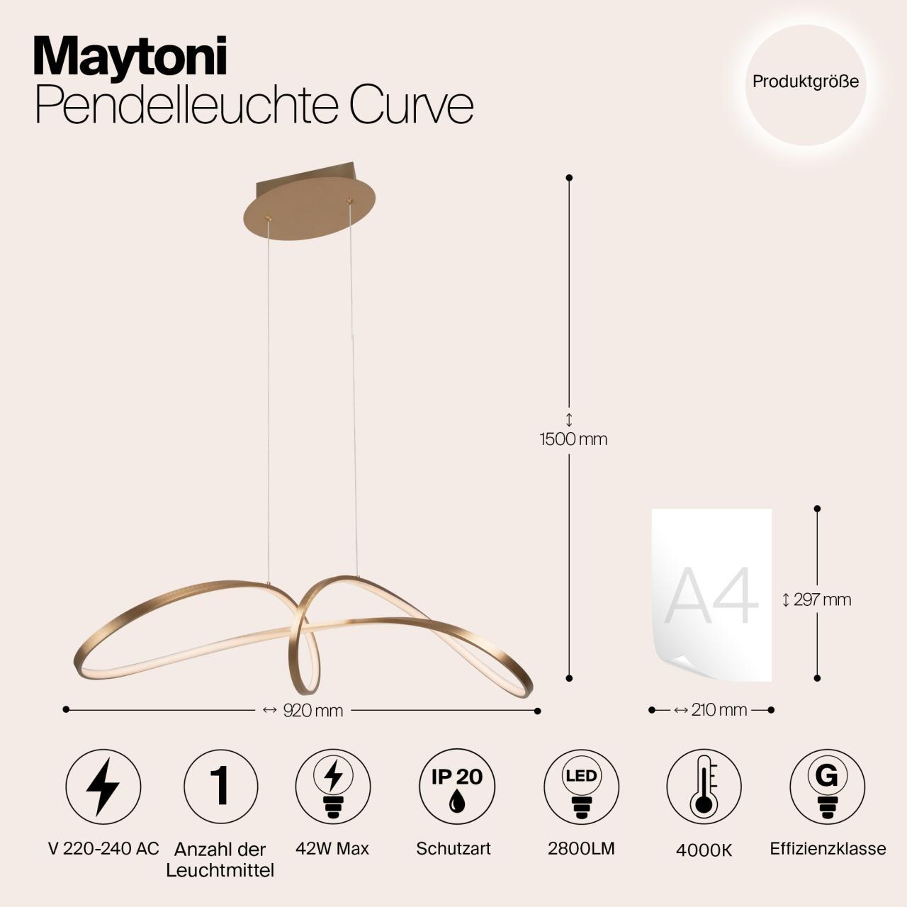Дополнительная картинка Подвесной светильник Maytoni MOD156PL-L52G4K