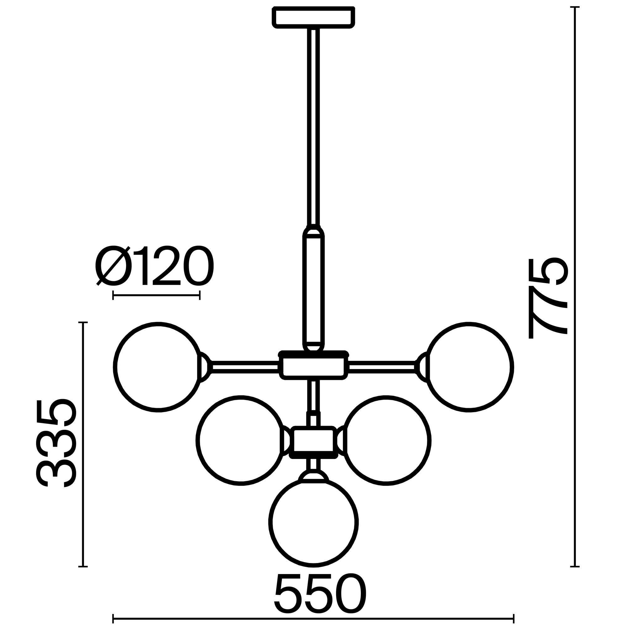 Дополнительная картинка Подвесной светильник Freya FR5233PL-13BS