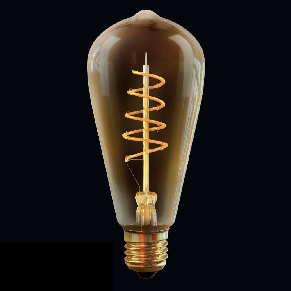Картинка Лампа светодиодная диммируемая Voltega E27 4W 2000К прозрачная VG10-ST64GE27warm4W-FB 7077