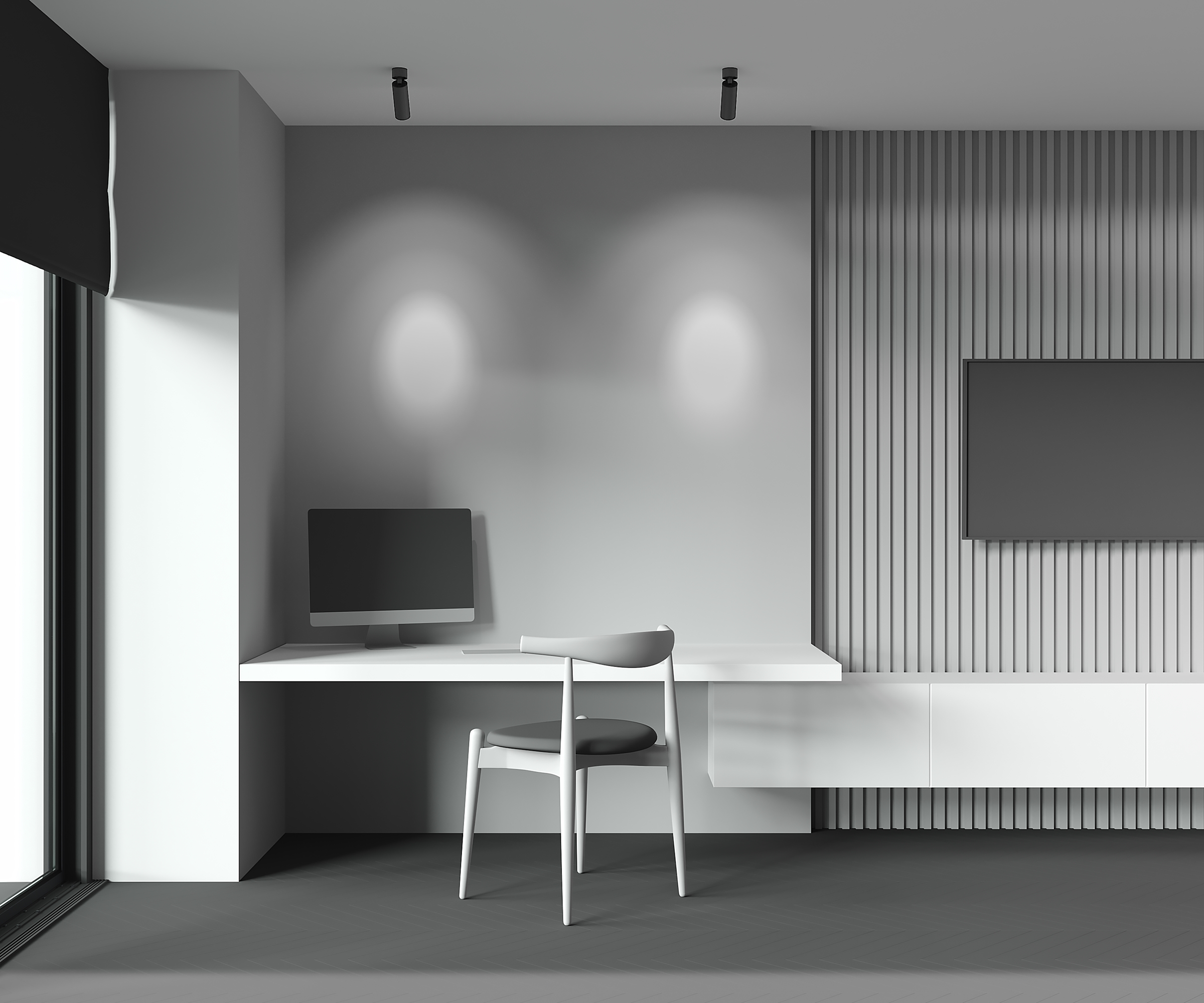 Дополнительная картинка Потолочный светильник Technical C055CL-L12B3K-W-B