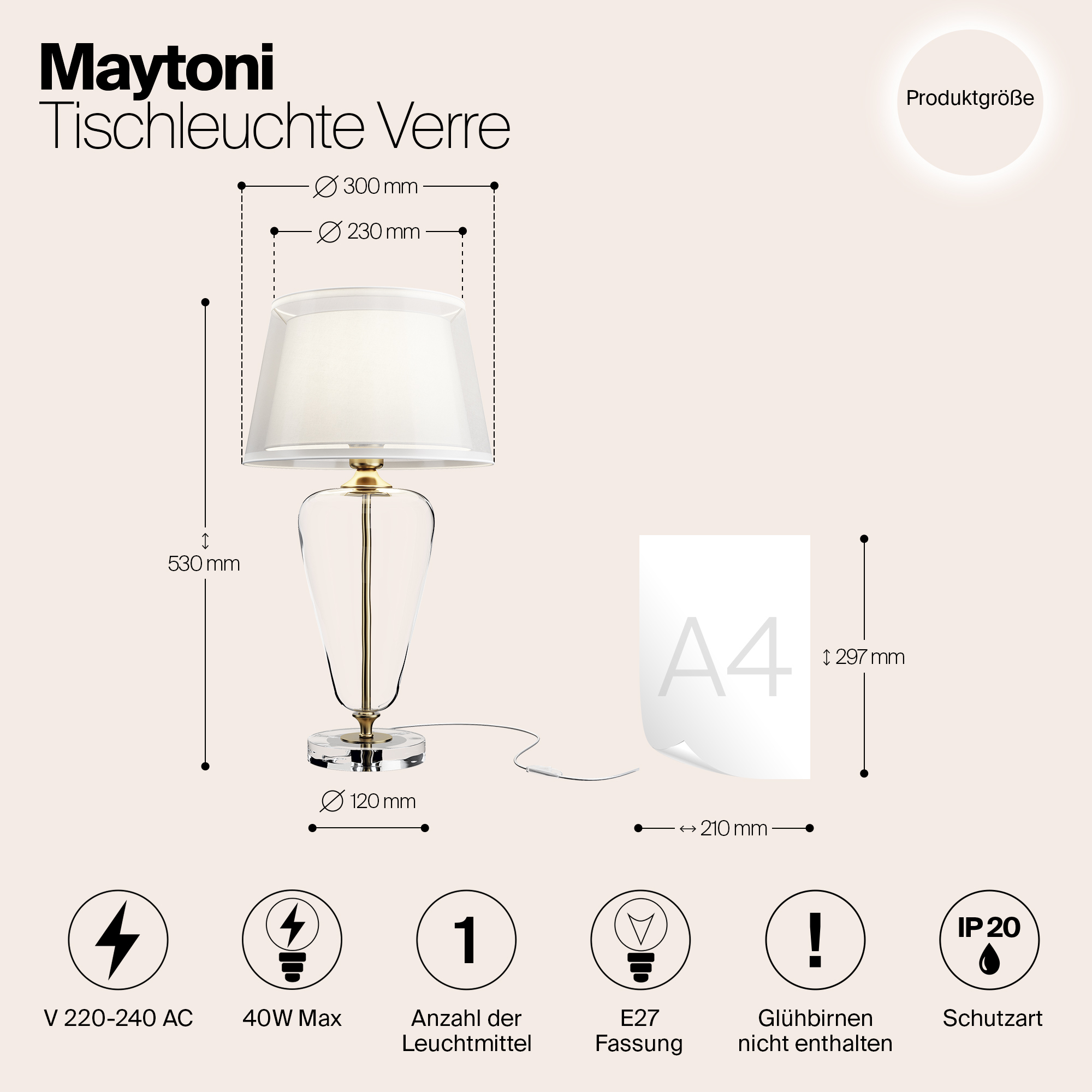 Дополнительная картинка Настольный светильник Maytoni Z005TL-01BS
