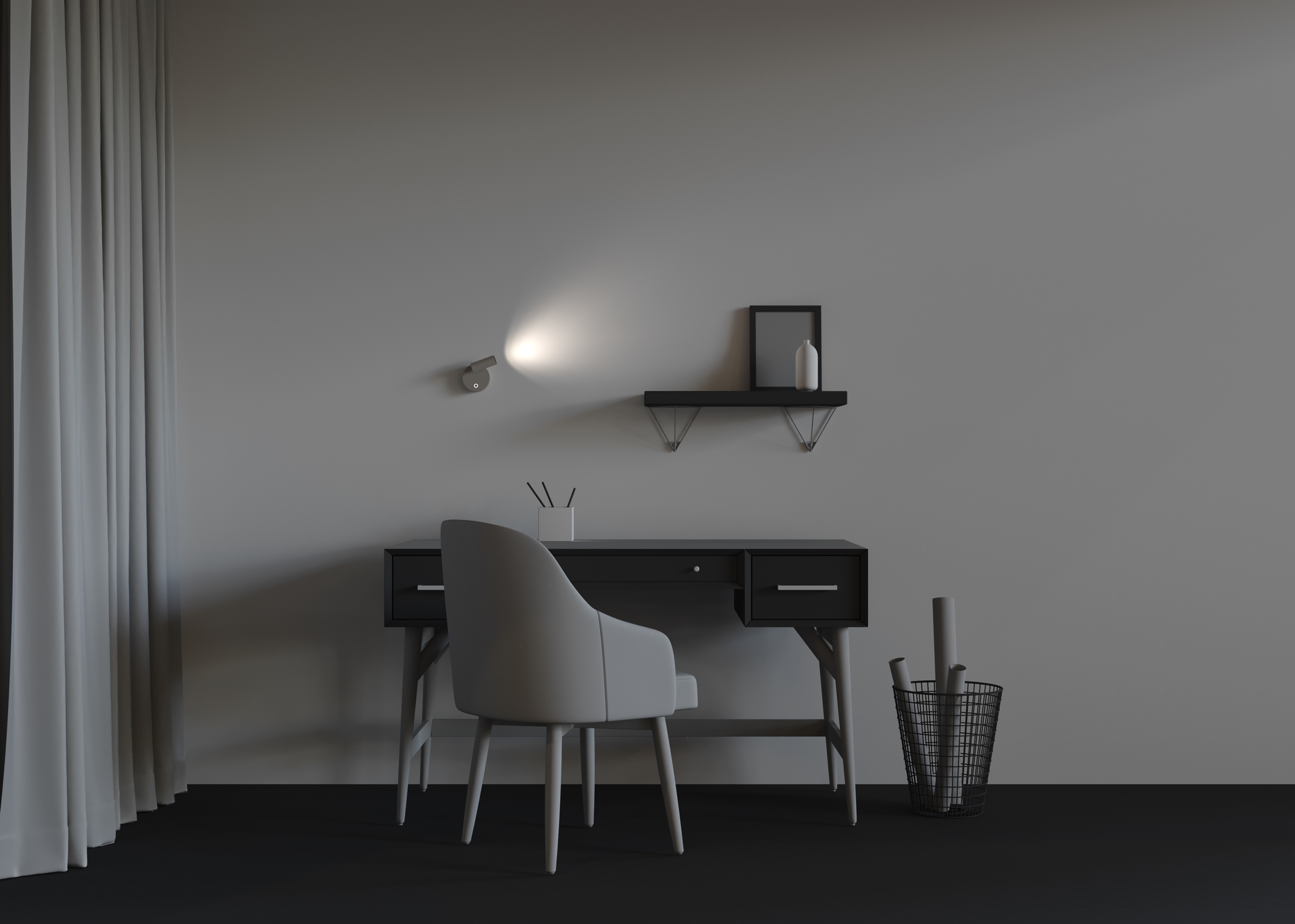 Дополнительная картинка Настенный светильник (бра) Technical C079WL-L3W3K