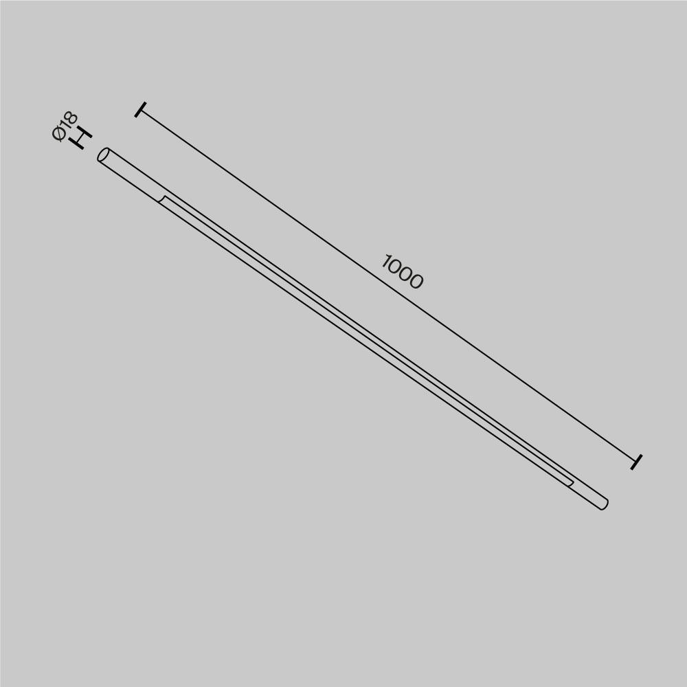 Дополнительная картинка Светильник Technical C100CL-L1000-24W3-6K-B